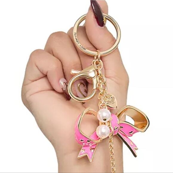 Juicy Couture Bow Bag Charm/Keychain - Picture 3 of 9